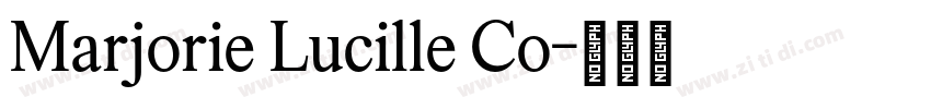 Marjorie Lucille Co字体转换